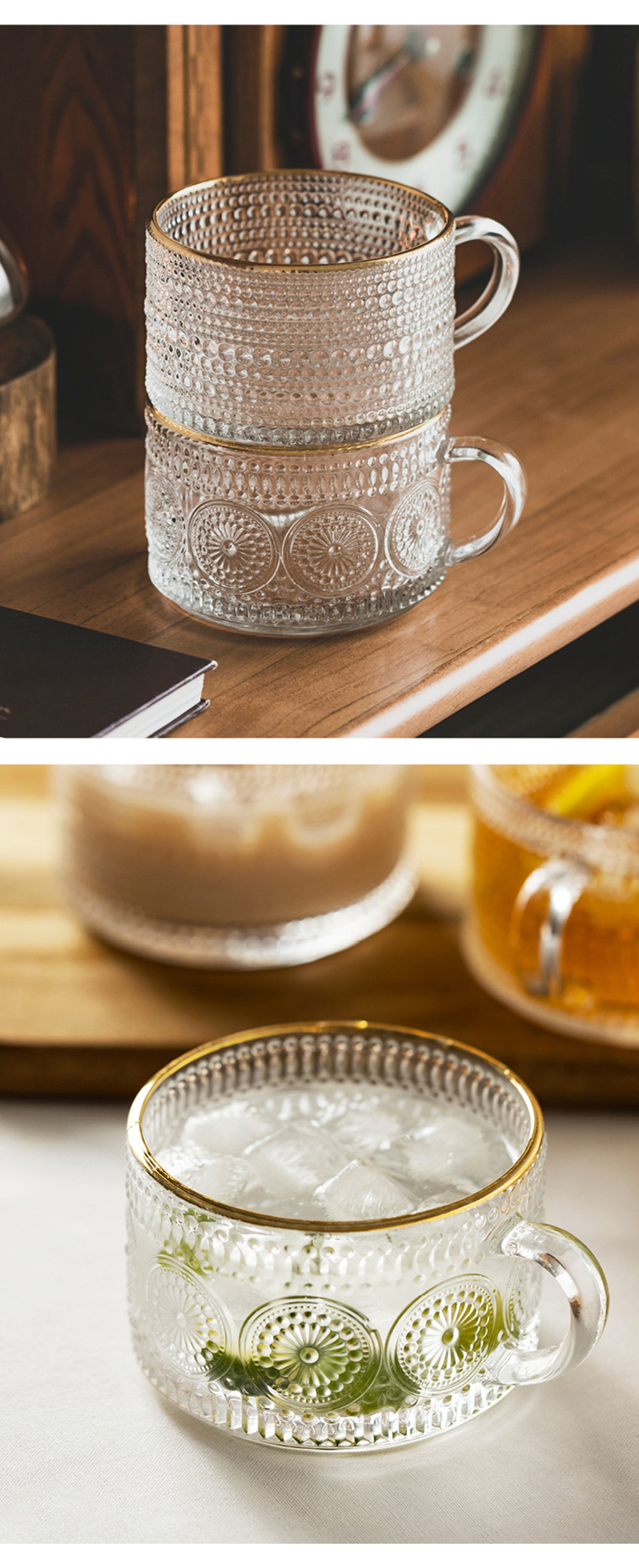 Beautiful Cup - Soda Lime Glass - 4 Patterns from Apollo Box