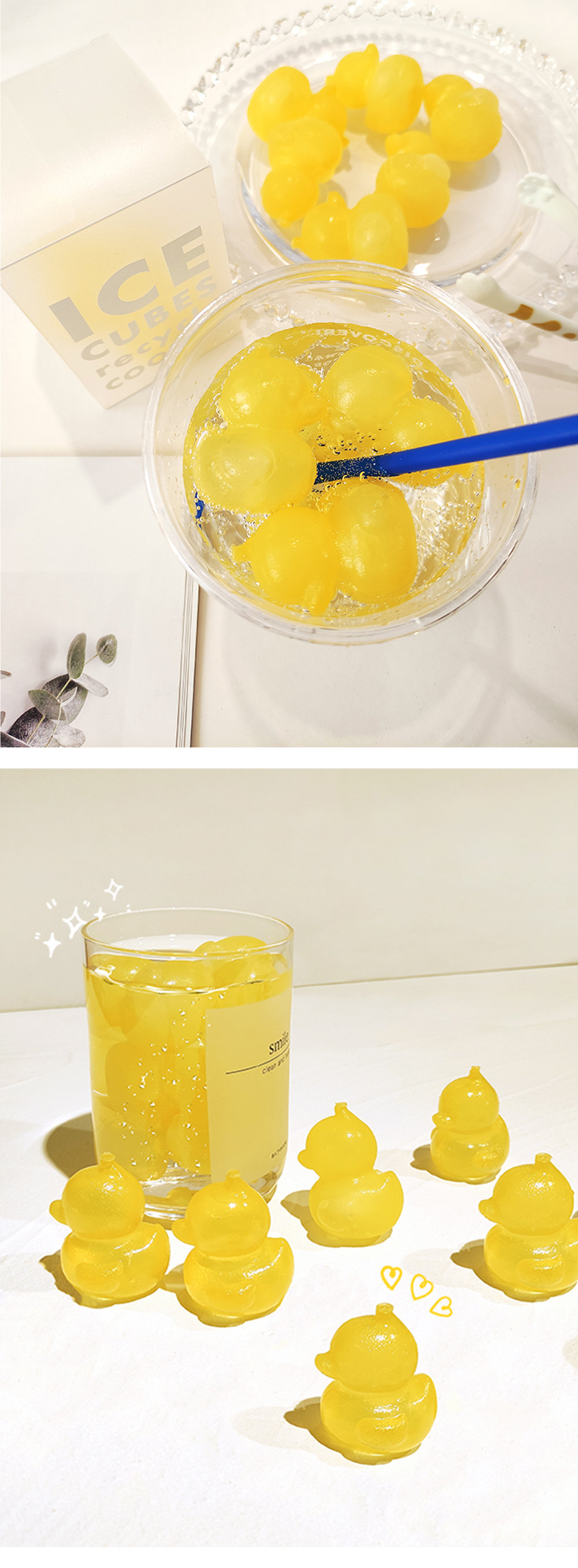 Little Yellow Duck Recyclable Ice Cubes Recyclable Ice Cubes