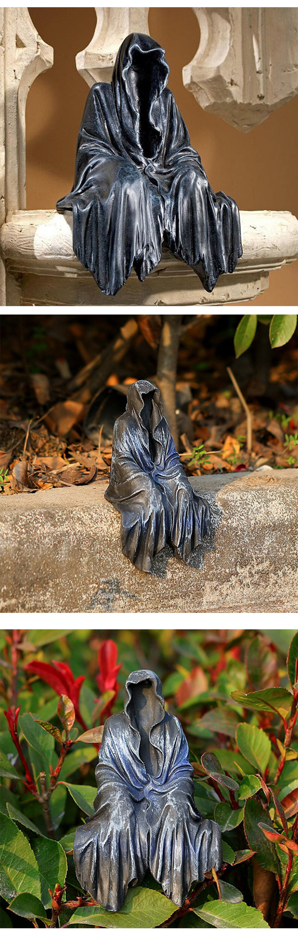 Faceless Wizard Ornament - Resin - Fantasy Decor from Apollo Box