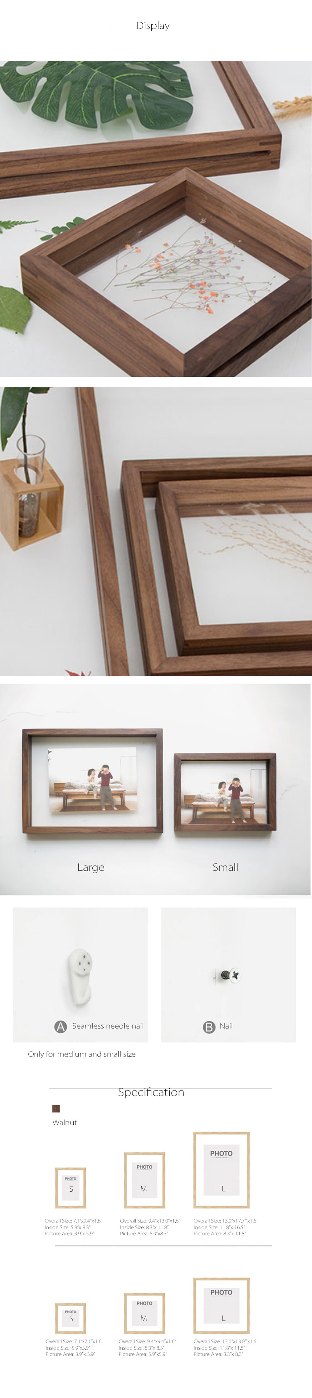 Small wooden online photo frames