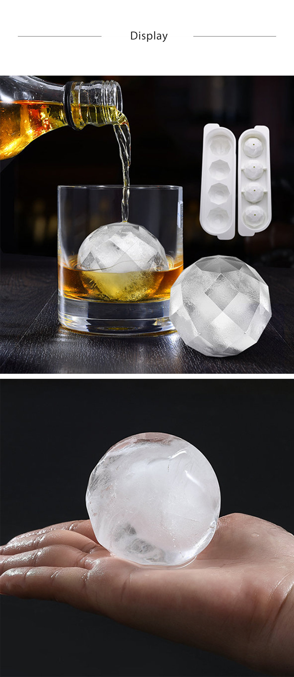 Whiskey Ice Ball Mold - Polypropylene - ApolloBox