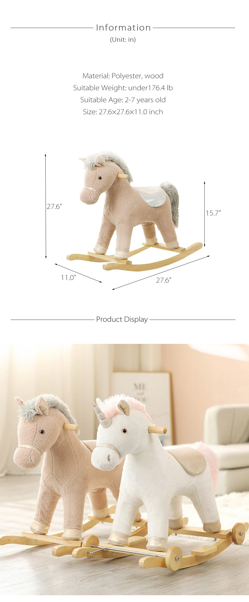 Pottery barn hotsell unicorn rocking horse