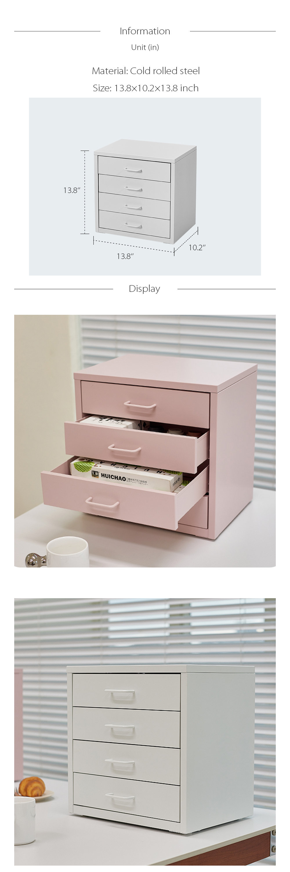 Minimalist Drawer Storage Box Set - 6 Styles Available - ApolloBox