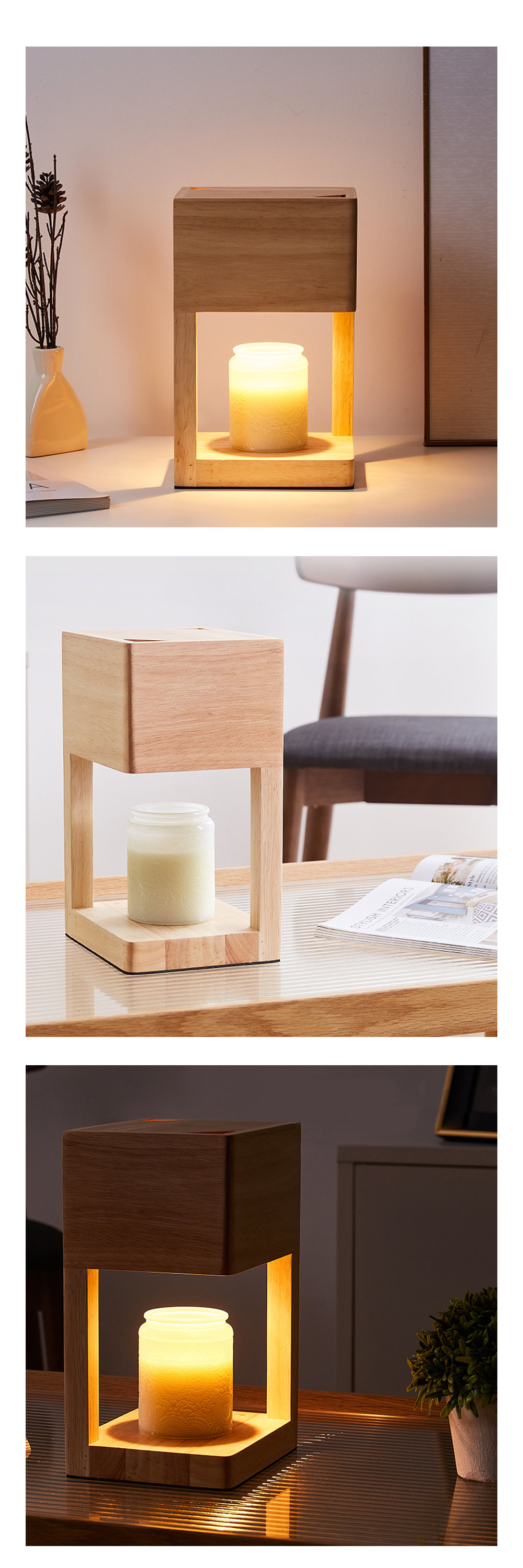 Marble Candle Warmer - Auto Shut Off from Apollo Box