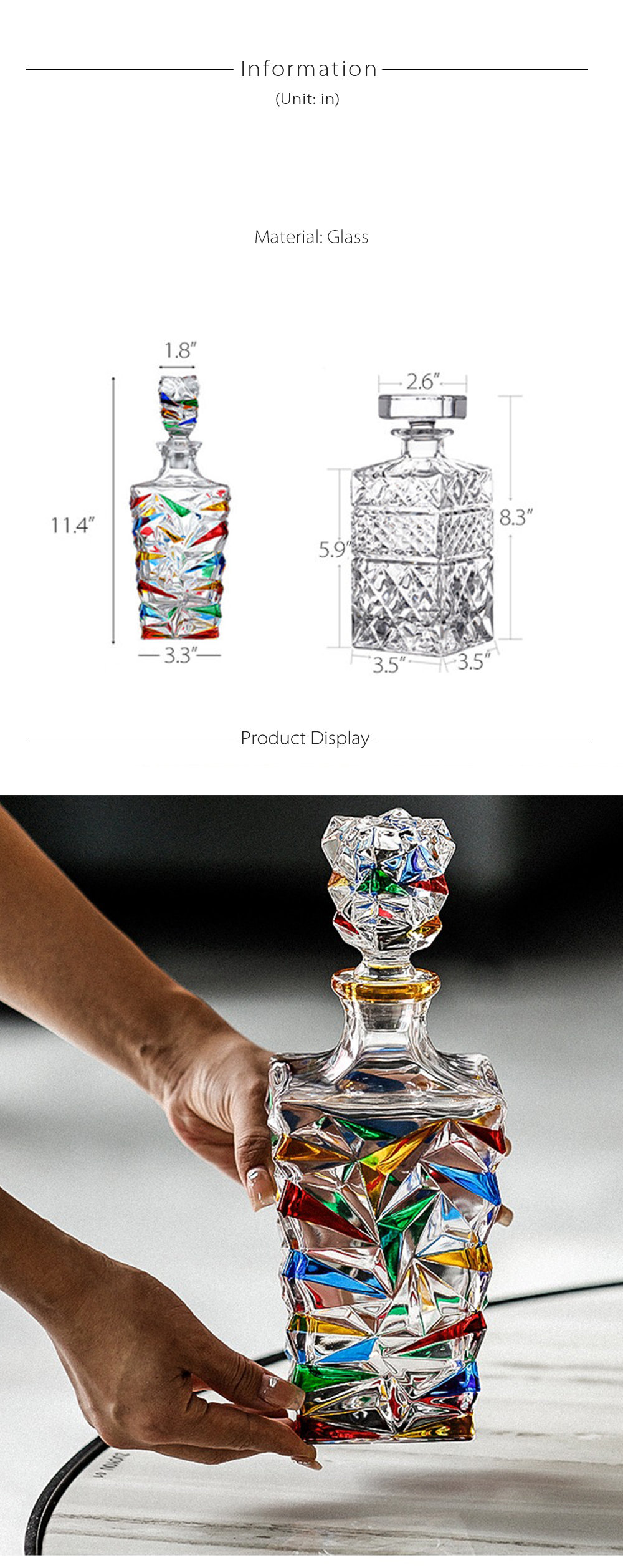 European Style Whiskey Decanter - Artisan Elegance - Luxurious Pour -  ApolloBox