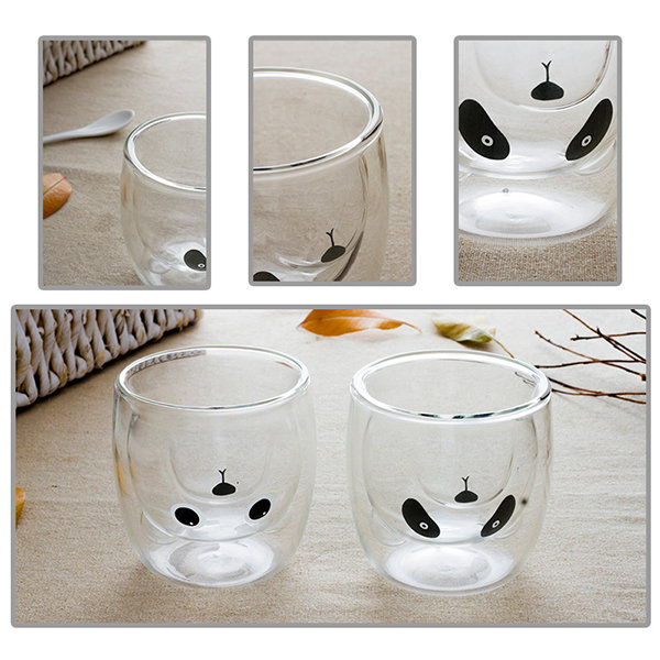 Cute Animal Cup Double Wall Glass Housewarming Gifts - RegisBox