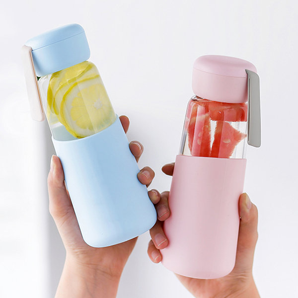 Cute Glass Water Bottle - ApolloBox