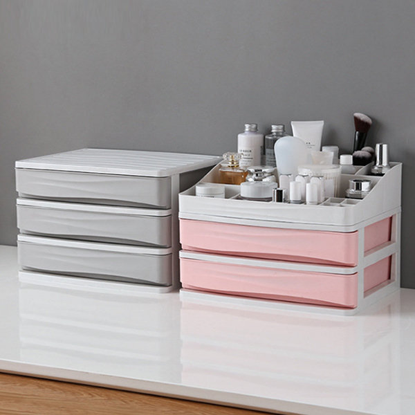 Makeup Storage Caddy with Drawer Organizer - Pink - Blue - 3 Colors from  Apollo Box