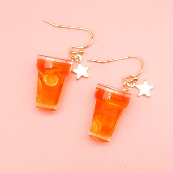 personality pearl milk tea shop earrings| Alibaba.com