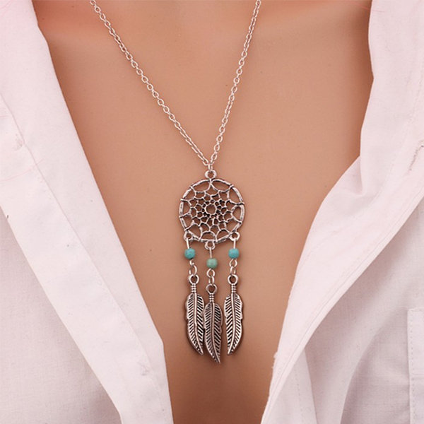 Dream Catcher Necklace Feather Pendant Light Luxury Simple Temperament  Clavicle Chain Stainless Steel Accessories - China Jewellery and Necklace  price | Made-in-China.com