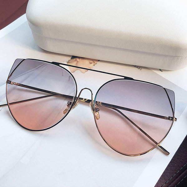 Crossbar Cat Eye Sunglasses - ApolloBox