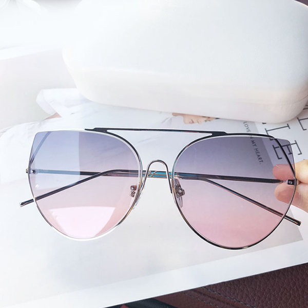 Crossbar Cat Eye Sunglasses - ApolloBox