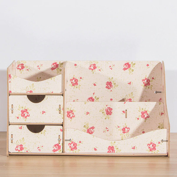 Locked Cosmetic Case - PU Leather - Pink - White - 6 Colors