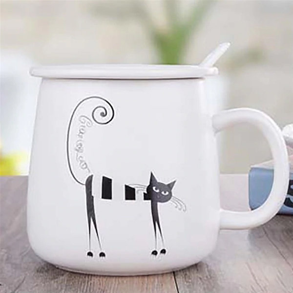 Black and White Cat Mug - ApolloBox