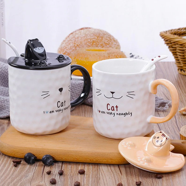 Naughty Cat Ceramic Mug - ApolloBox