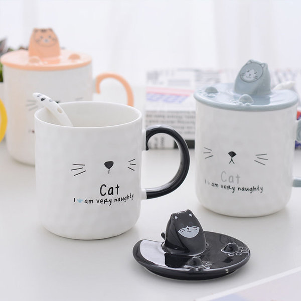 Naughty Cat Ceramic Mug - ApolloBox