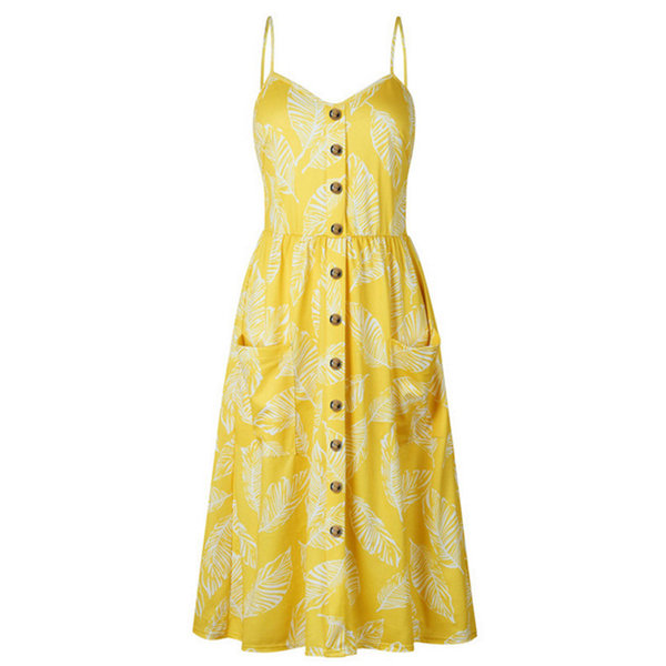 Floral Boho Vintage Midi Dress - ApolloBox