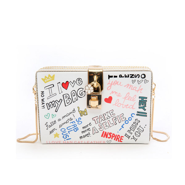 Graffiti PVC Satchel Bag – Glamor Queen Boutique