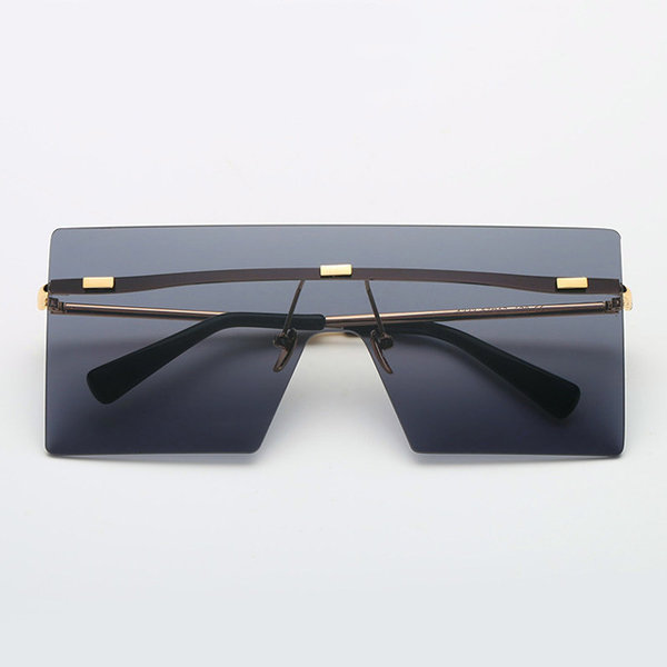 Big Square Rimless Sunglasses - ApolloBox