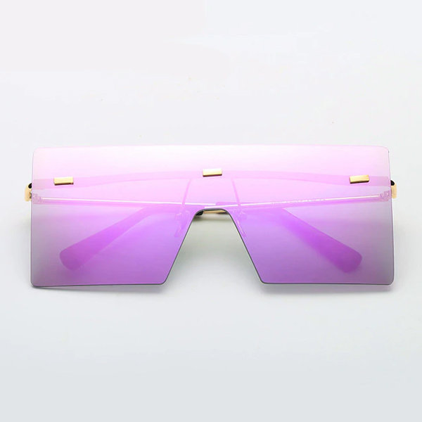 square sunglasses rimless