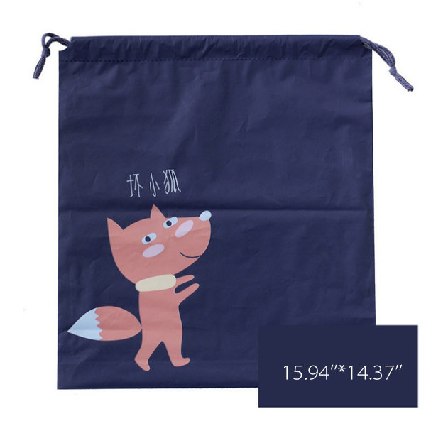 animal drawstring bags