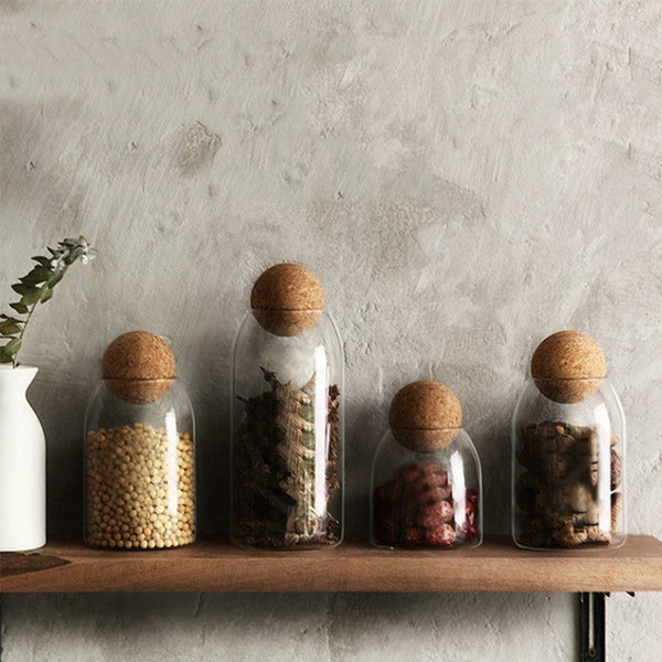 Decorative Glass Storage Jar