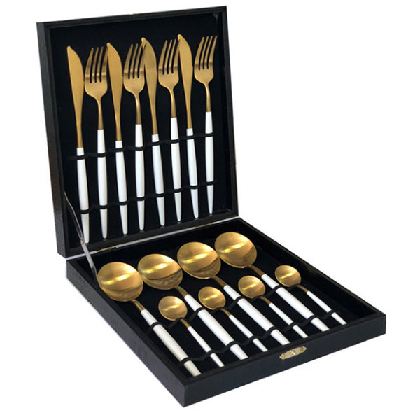 Modern Black Flatware from Apollo Box