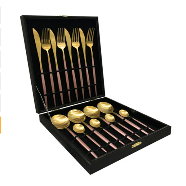 Modern Black Flatware from Apollo Box