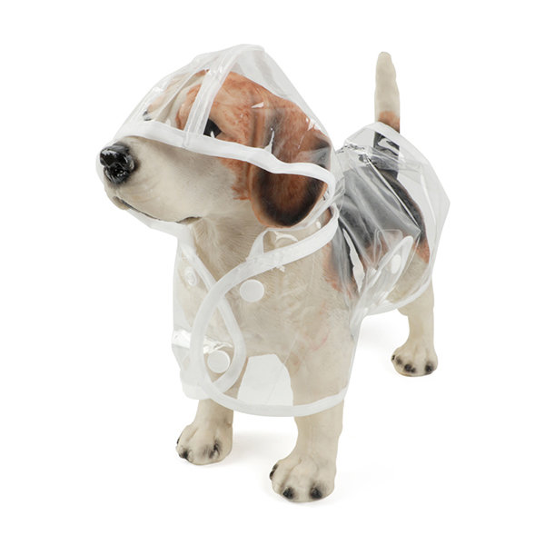 transparent dog raincoat