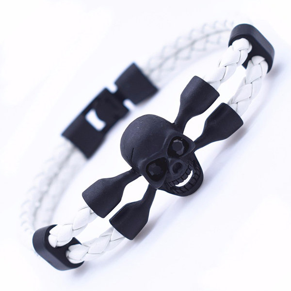 Skull Bracelet - PU Leather