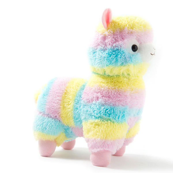 Rainbow Alpaca Plush Toy Baby Stuffed Soft Plush Doll Valentine's Day Gift 17cm 