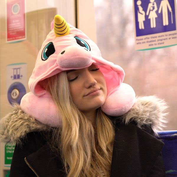 Unicorn hoodie hot sale neck pillow