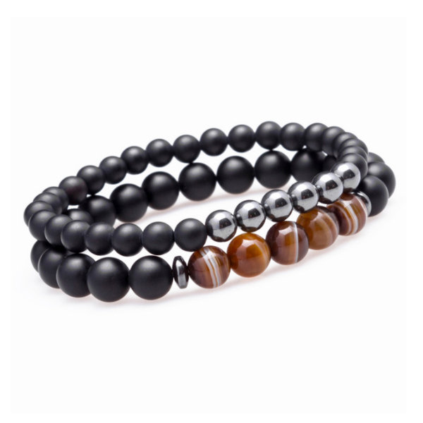 Natural Stone Beaded Bracelets - ApolloBox