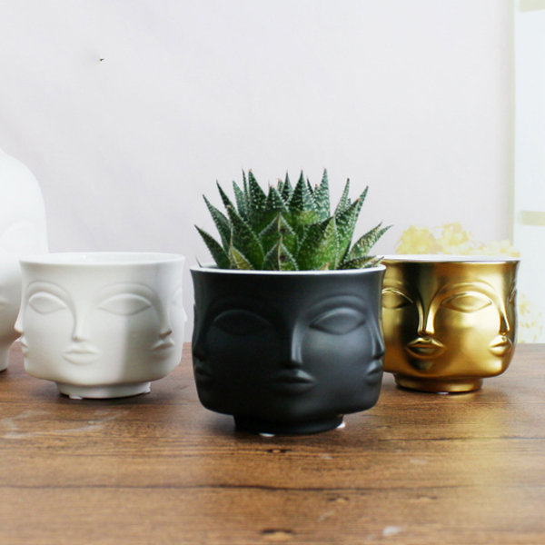 Multi-Face Ceramic Planter - ApolloBox