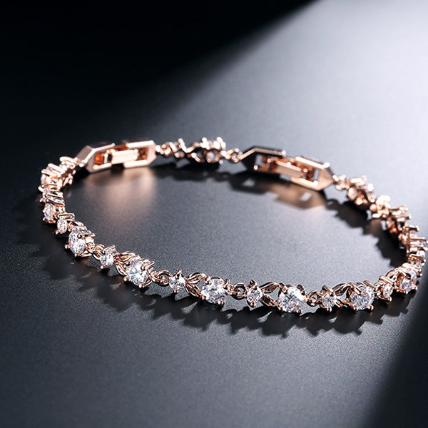 silver crystal bracelet