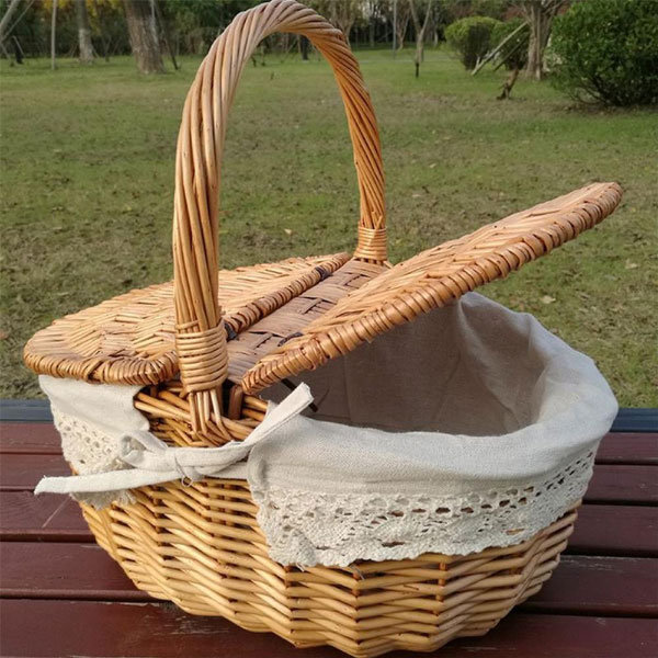 Rattan Picnic Basket