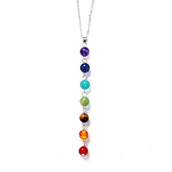 Seven Color Stone Chakra Necklaces from Apollo Box