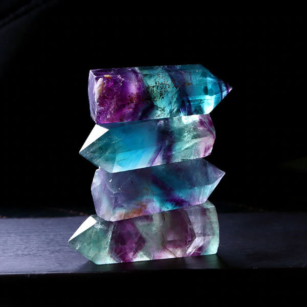 1PC Natural Fluorite Hexagonal Column Crystal - ApolloBox