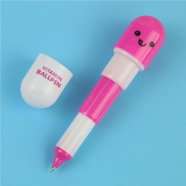 Cute Kawaii Capsule Style Pen in various colours, Kids Stationery, Pill  Pens, Japanese school supplies