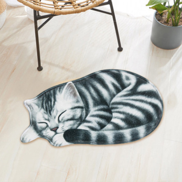 Sleeping Cat Floor Mat from Apollo Box