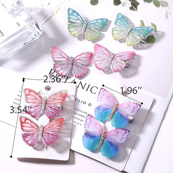 Kids Butterfly Hair Clips - ApolloBox