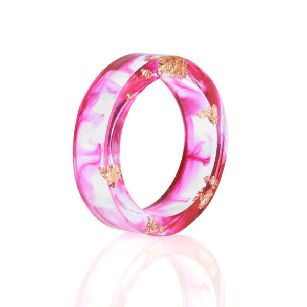 Pink and Purple Resin Ring Resin Ring Iridescent Ring Pinky 