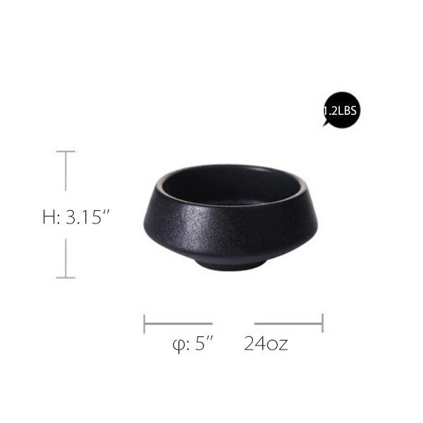 Black Matte Bowl - ApolloBox