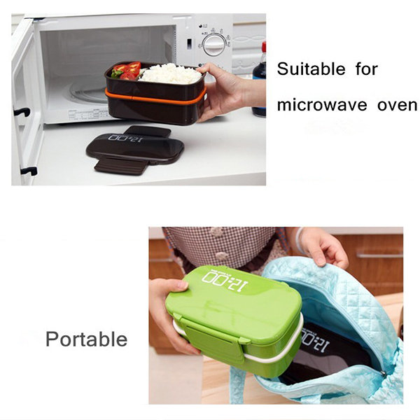 Double Layer Lunch Box - Foodies - Food - 4 Patterns - ApolloBox