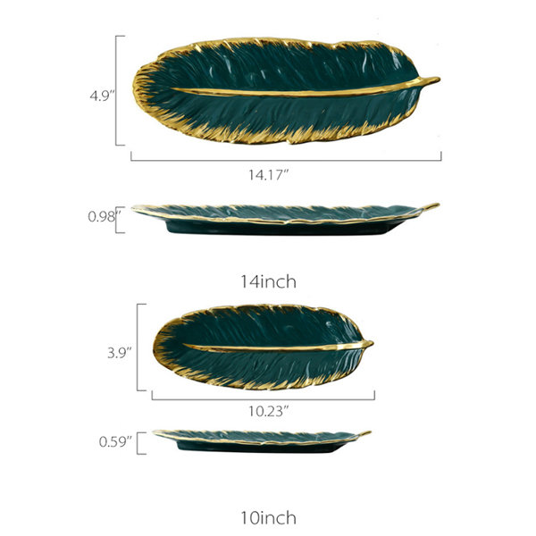 Banana Leaf Shaped Plates Apollobox