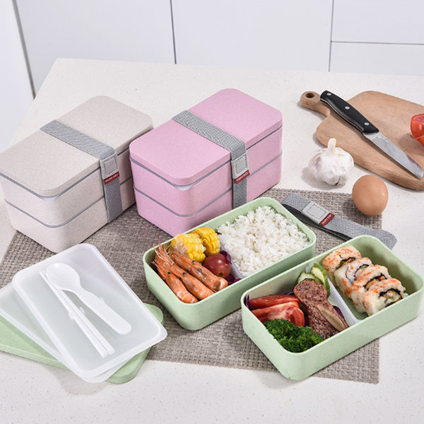 Dropship Bento Box Double Layer Lunch Box For Kids And Adults