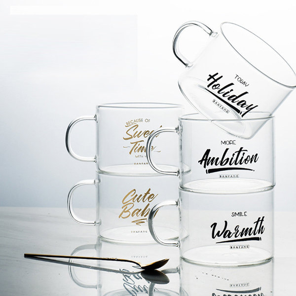 Cute Glass Cup With Handle from Apollo Box