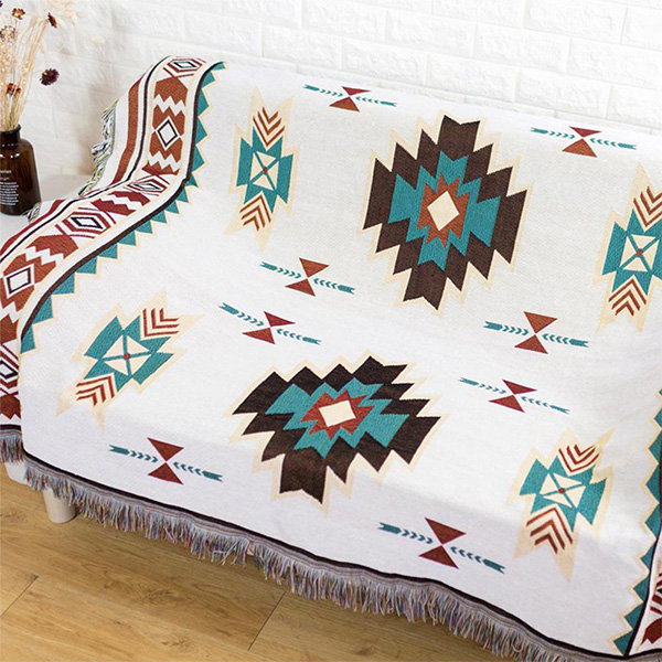 Tribal-Inspired Patterned Throw Blanket - ApolloBox