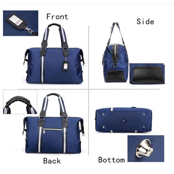 Color : Violet Ybriefbag Unisex Travel Bags High Capacity Lightweight Wear-Resistant Nylon Shoulder Bag Fitness Leisure Office Multifunctional Travel Bag Vacation