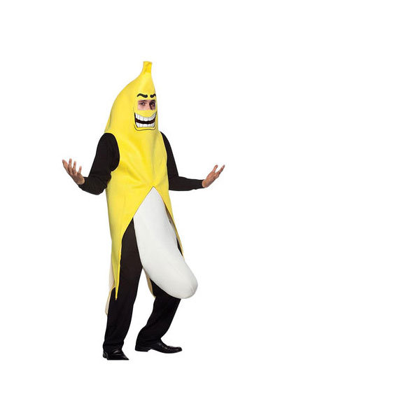 Halloween Party Yellow Fruit Banana Whole One Piece Kids Unisex Costume Prop 